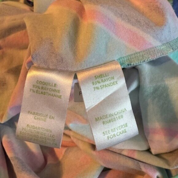 Lilly Pulitzer Magnolia Dress Medium Stripe Asymmetric Euro Summer Coastal Artsy - Picture 9 of 11